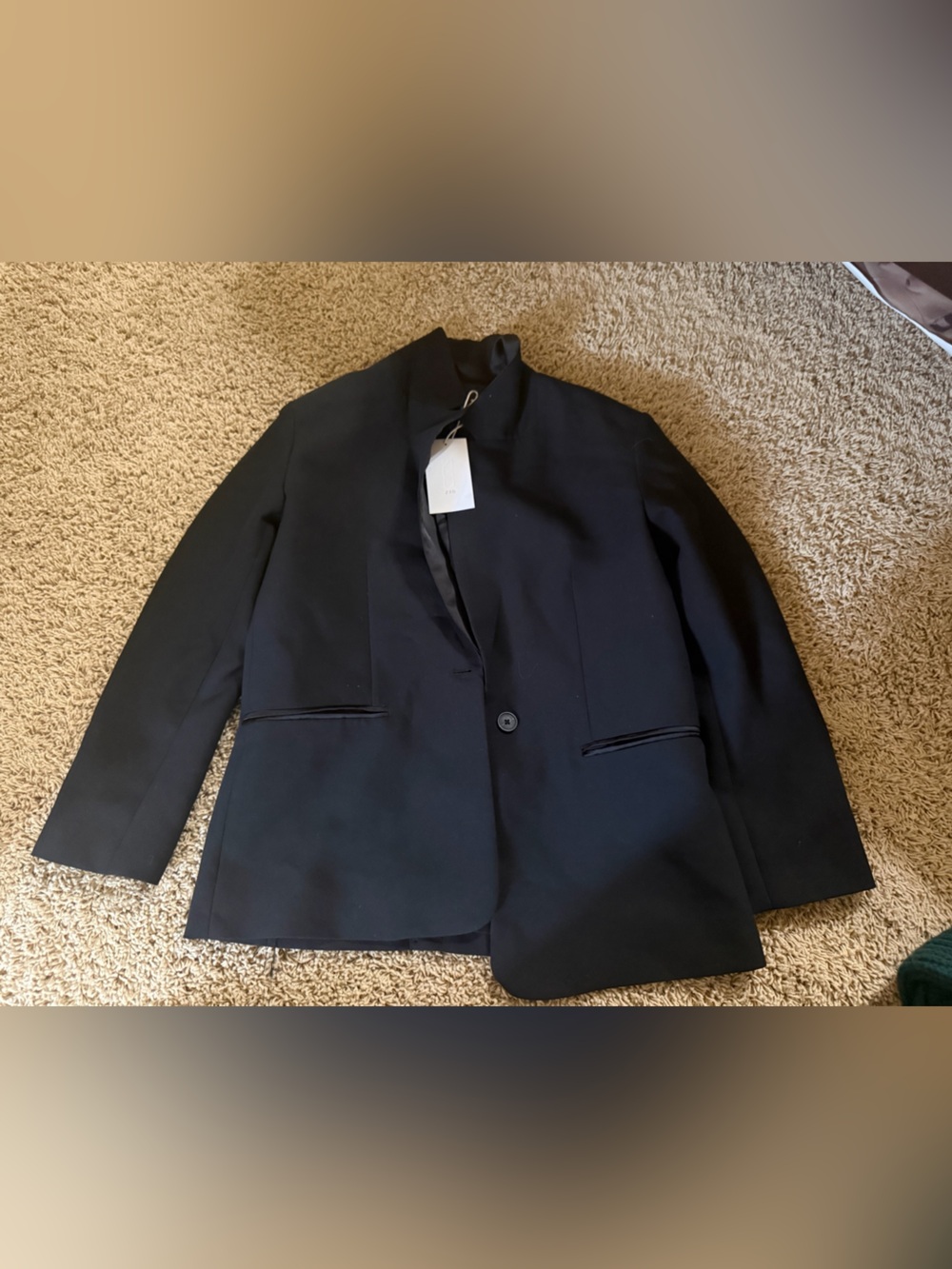 zara girls black blazer